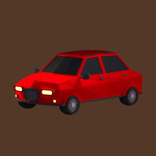 Low Poly Hatchback Car preview image